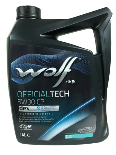 Лот: 16495058. Фото: 1. Масло WOLF OFFICIALTECH 5W30 C3... Масла, жидкости