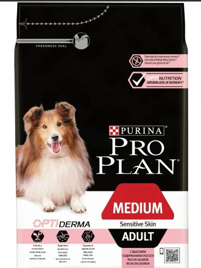 Лот: 11957029. Фото: 1. Purina Pro Plan для собак с чувствительной... Корма