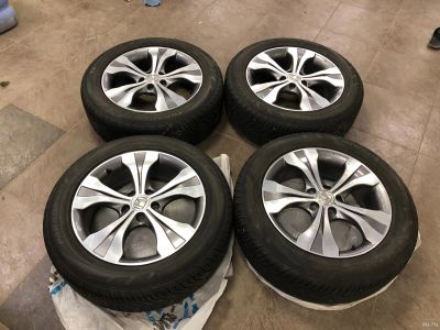 Лот: 13513469. Фото: 1. Комплект колес в сборе Honda 225... Шины на дисках