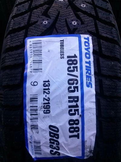 Лот: 4444899. Фото: 1. 185 65r15 TOYO TIRES, Новые Зимние... Шины