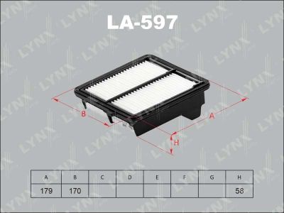 Лот: 13357250. Фото: 1. Lynx LA-597 Воздушный фильтр. Расходные материалы