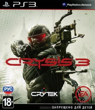 Лот: 2568353. Фото: 1. Crysis 3 (PS3) с рубля, новый. Игры для консолей
