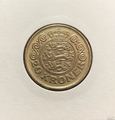 Лот: 17822271. Фото: 1. 20 крон Дания. Европа