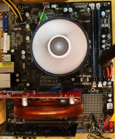 Лот: 1353487. Фото: 1. ASRock H55M-LE + Core i3 560(3... Материнские платы