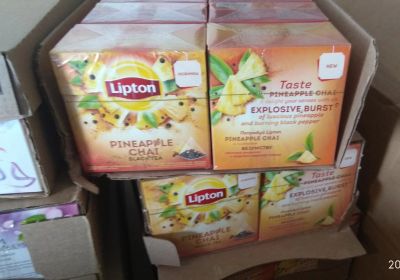 Лот: 16699843. Фото: 1. Чай черный Липтон ананас Lipton... Чай, кофе, какао