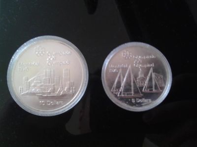 Лот: 6019380. Фото: 1. 10 и 5 канадских долларов. Олимпиада... Остальные страны