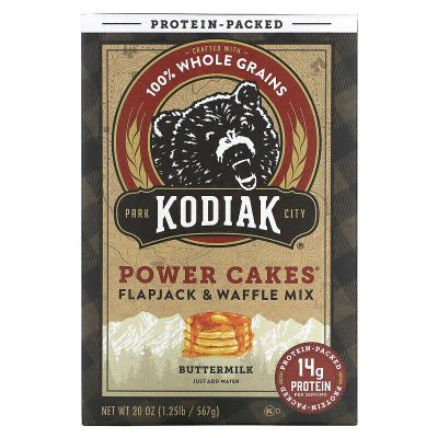 Лот: 23151409. Фото: 1. Kodiak Cakes, Power Cakes, смесь... Крупы, сыпучие продукты