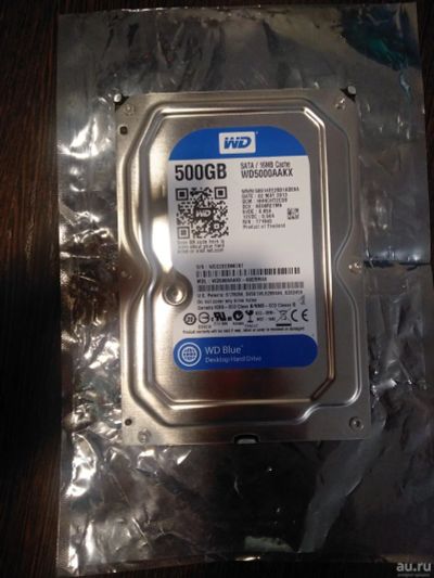 Лот: 16968643. Фото: 1. Жесткий диск #1 WD Blue 5000AAKX... Жёсткие диски (HDD)