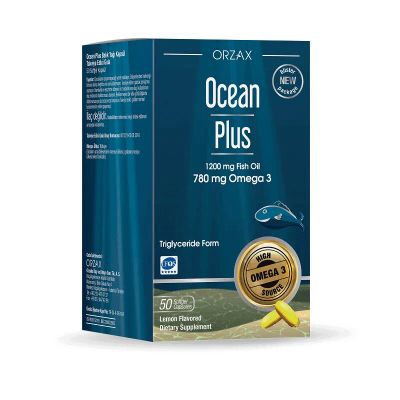 Лот: 25440317. Фото: 1. Orzax Ocean Plus Омега-3 ЭПК ДГК... Лекарства