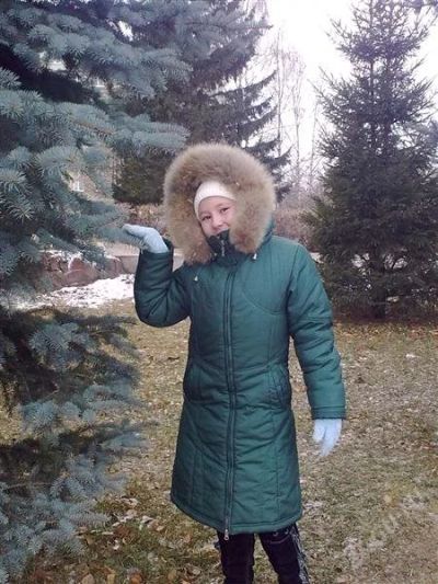 Лот: 970609. Фото: 1. зимний пуховик на девочку. Верхняя одежда