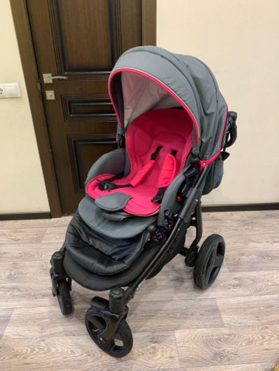 Лот: 13821439. Фото: 1. Коляска 3в1 Tutis New To-To экокожа... Коляски