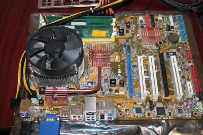 Лот: 4320928. Фото: 1. Комплект # Asus P5K-V + 2 ядра... Компьютеры в сборе