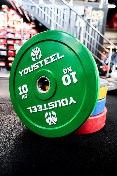 Лот: 24656909. Фото: 1. Диск 10кг YouSteel EVO Bumper... Штанги, блины