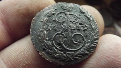 Лот: 11074552. Фото: 1. Редкая красивая копейка 1789 года... Россия до 1917 года