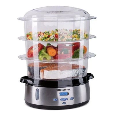 Лот: 13695871. Фото: 1. Пароварка POLARIS PFS 0305AD Черный. Кухонная