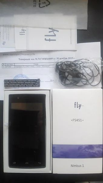 Лот: 6735595. Фото: 1. Fly FS451 Nimbus НОВЫЙ!!!. Смартфоны