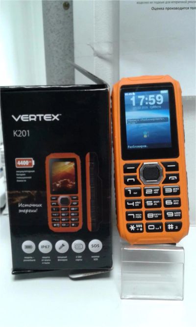 Лот: 10240593. Фото: 1. сотовый Vertex k 201(2600). Кнопочные мобильные телефоны