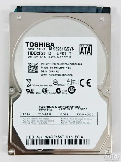 Лот: 17098885. Фото: 1. Жесткий диск для ноутбука Toshiba... Жёсткие диски