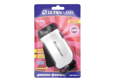 Лот: 19315460. Фото: 1. Фонарь динамический 3 LED Ultraflash... Фонарики