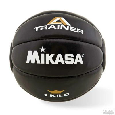 Лот: 12882289. Фото: 1. Утяжеленный мяч (1 кг) MIKASA... Мячи, ракетки, шайбы, клюшки
