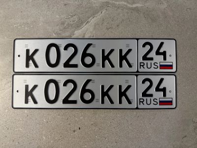 Лот: 25397704. Фото: 1. Продам гос.номер К 026 КК 24. Госномера