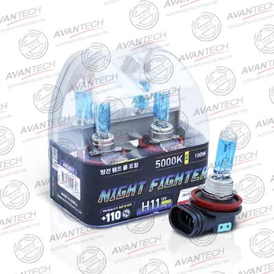 Лот: 20896547. Фото: 1. Лампа головного света h11 avantech... Оптика и освещение
