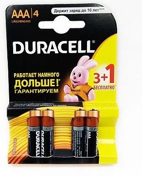 Лот: 11611664. Фото: 1. Батарейка АAА LR03 duracell. Батарейки, аккумуляторы, элементы питания