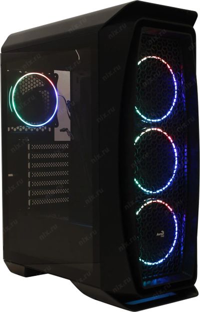 Лот: 19815979. Фото: 1. Корпус Aerocool Aero One Eclipse-G-BK-v1... Корпуса, блоки питания