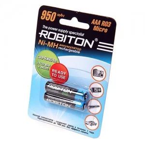Лот: 6087945. Фото: 1. Аккумуляторные батарейки ААА Robiton... Батарейки, аккумуляторы, элементы питания