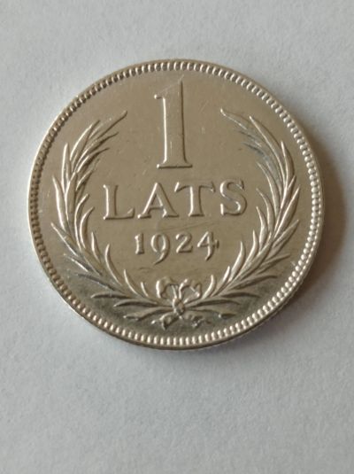 Лот: 25192728. Фото: 1. 1 лат 1924 г. Латвия. Оригинал... Страны СНГ и Балтии