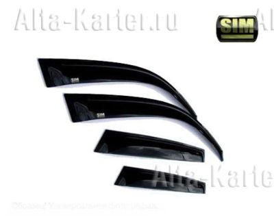 Лот: 5929131. Фото: 1. Дефлекторы окон Black polycarbonate... Детали тюнинга
