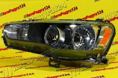 Лот: 18641014. Фото: 1. Фара Mitsubishi Lancer (2007-... Оптика и освещение