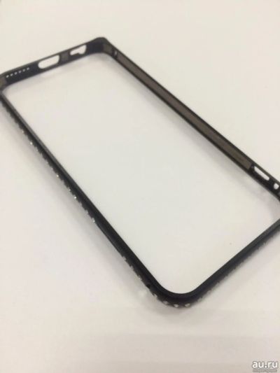 Лот: 12993407. Фото: 1. Бампер iPhone 6/ 6S Металл Черный... Чехлы, бамперы