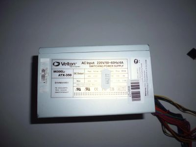 Лот: 6985726. Фото: 1. Блок питания Velton 350W [ATX-350... Корпуса, блоки питания