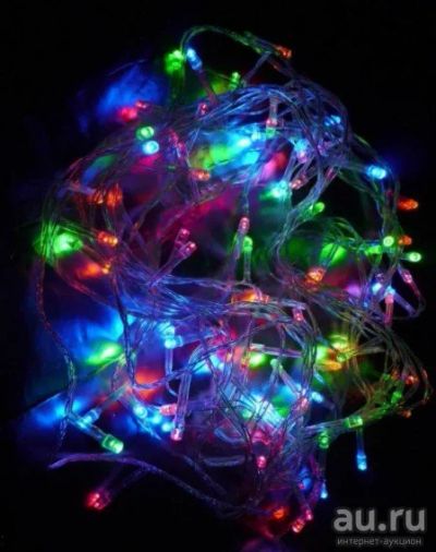 Лот: 18226508. Фото: 1. Гирлянда "Нить" 200LED, разноцв... Гирлянды, шарики, новогодние аксессуары