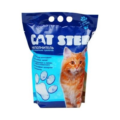 Лот: 10406587. Фото: 1. Наполнитель cat step силикагель... Миски, лотки, наполнители