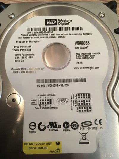 Лот: 12446385. Фото: 1. Жесткий диск (HDD) western digital... Жёсткие диски (HDD)