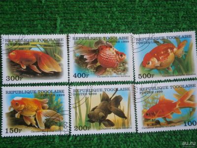 Лот: 9707155. Фото: 1. Марки, Рыбы, Тоголаси, 1999. Марки