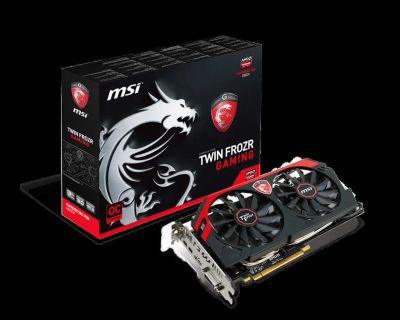 Лот: 9258533. Фото: 1. Видеокарта MSI Radeon R9 280X... Видеокарты