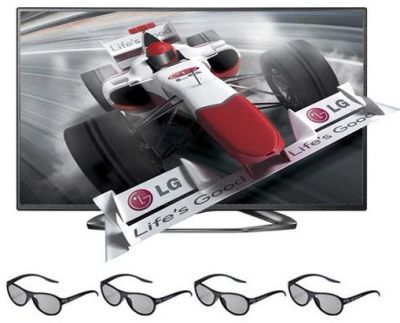 Лот: 4048862. Фото: 1. 3D телевизор 42" LG 42LA621V на... Телевизоры
