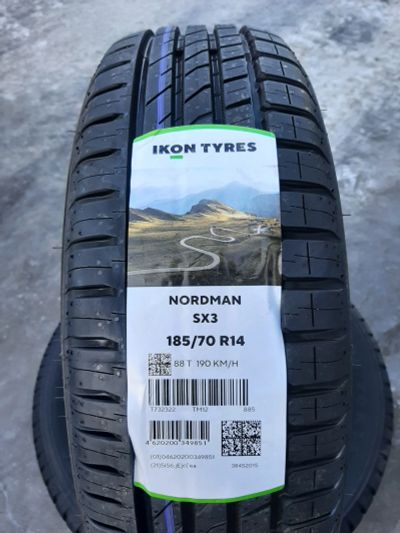 Лот: 21599963. Фото: 1. 185/70 R14 88T Ikon Tyres Nordman... Шины