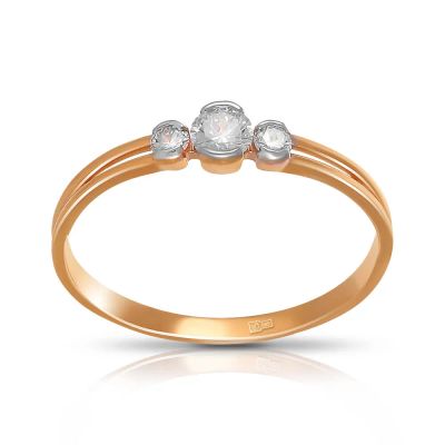 Лот: 23787573. Фото: 1. Кольцо TALANT из золота с бриллиантами. Кольца, перстни