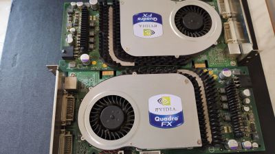 Лот: 16179925. Фото: 1. Две nvidia quadro fx3400. Видеокарты
