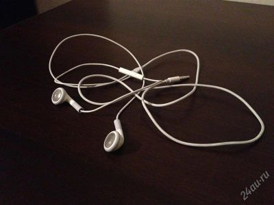 Лот: 2447525. Фото: 1. Apple iPod Earphones. Наушники, гарнитуры