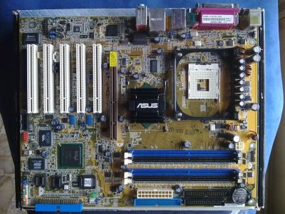 Лот: 4982175. Фото: 1. Крутая материнка для 478 asus... Материнские платы