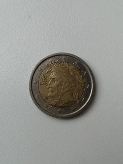 Лот: 16501903. Фото: 1. 2 Евро 2002 Италия Данте Алигьери. Европа