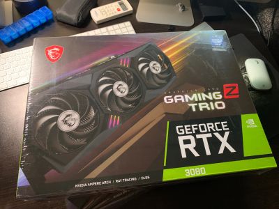 Лот: 19472363. Фото: 1. 10GB 3080 MSI Gaming Z новая запечатанная. Видеокарты