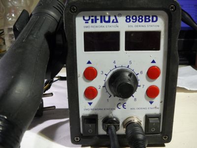 Лот: 19662082. Фото: 1. Паяльник Yihua 898BD. Радиолюбительский инструмент