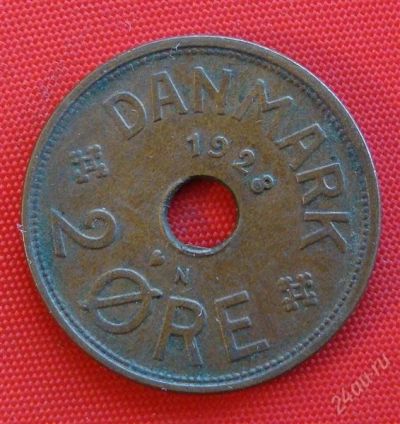 Лот: 1578588. Фото: 1. (№447-3/LK) 2 эре 1928 (Дания). Европа
