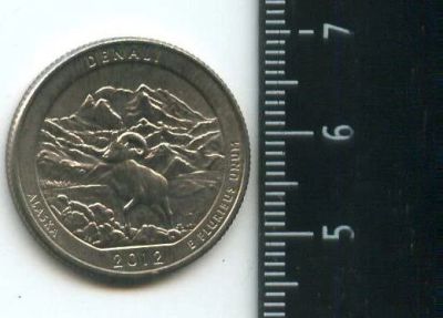 Лот: 16913136. Фото: 1. (№7042) США 25 центов 2013 год... Америка